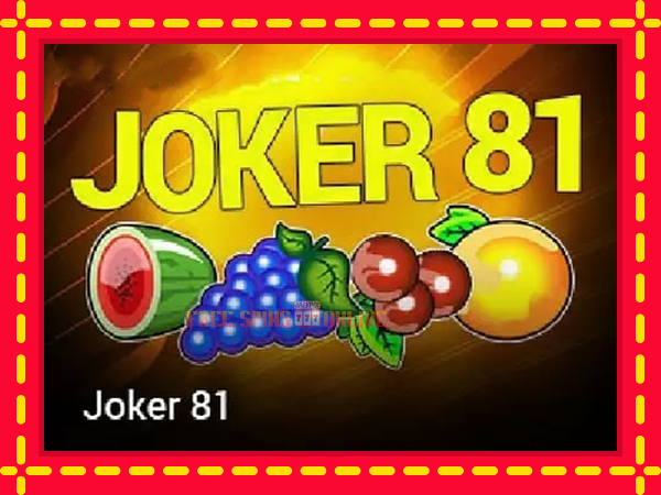 Joker 81 - mesin slot dalam talian