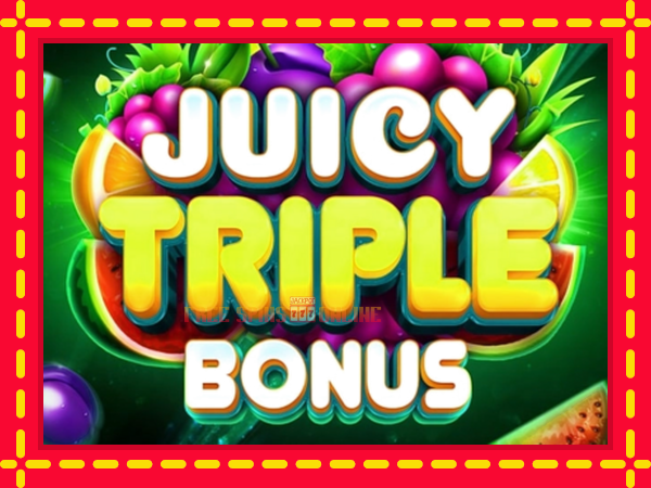 Juicy Triple Bonus - mesin slot dalam talian